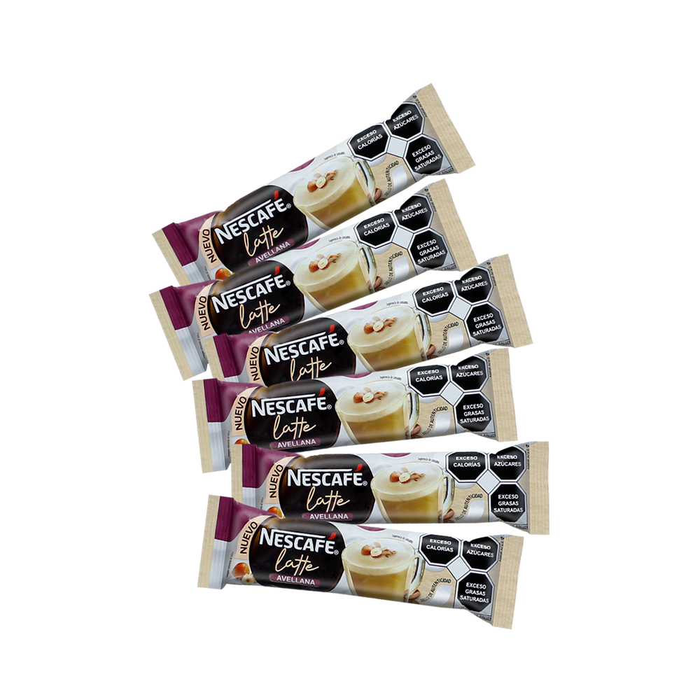 NESCAFE LATTE AVELLANA 6/6 20g