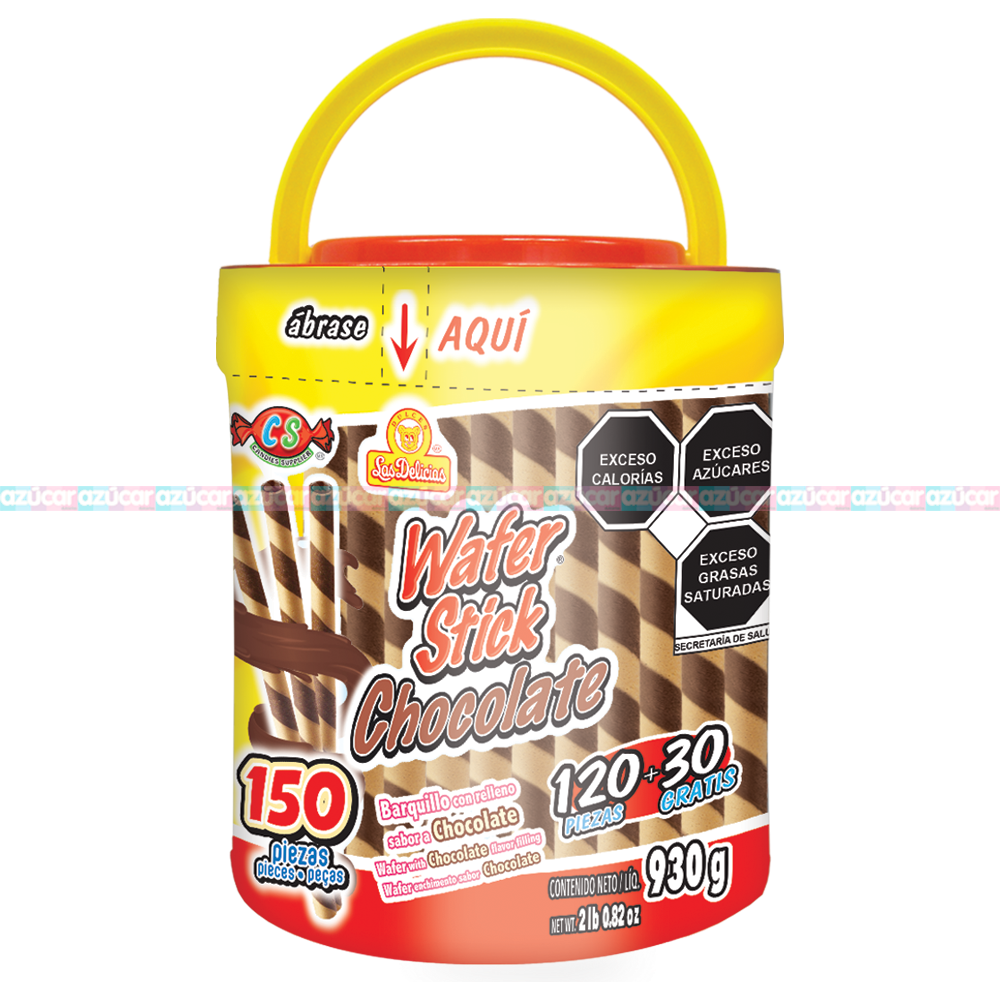 WAFER STICK CHOC 6/180