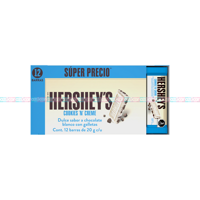 HERSHEY COOKIES 20GRS 12/12  240GRS