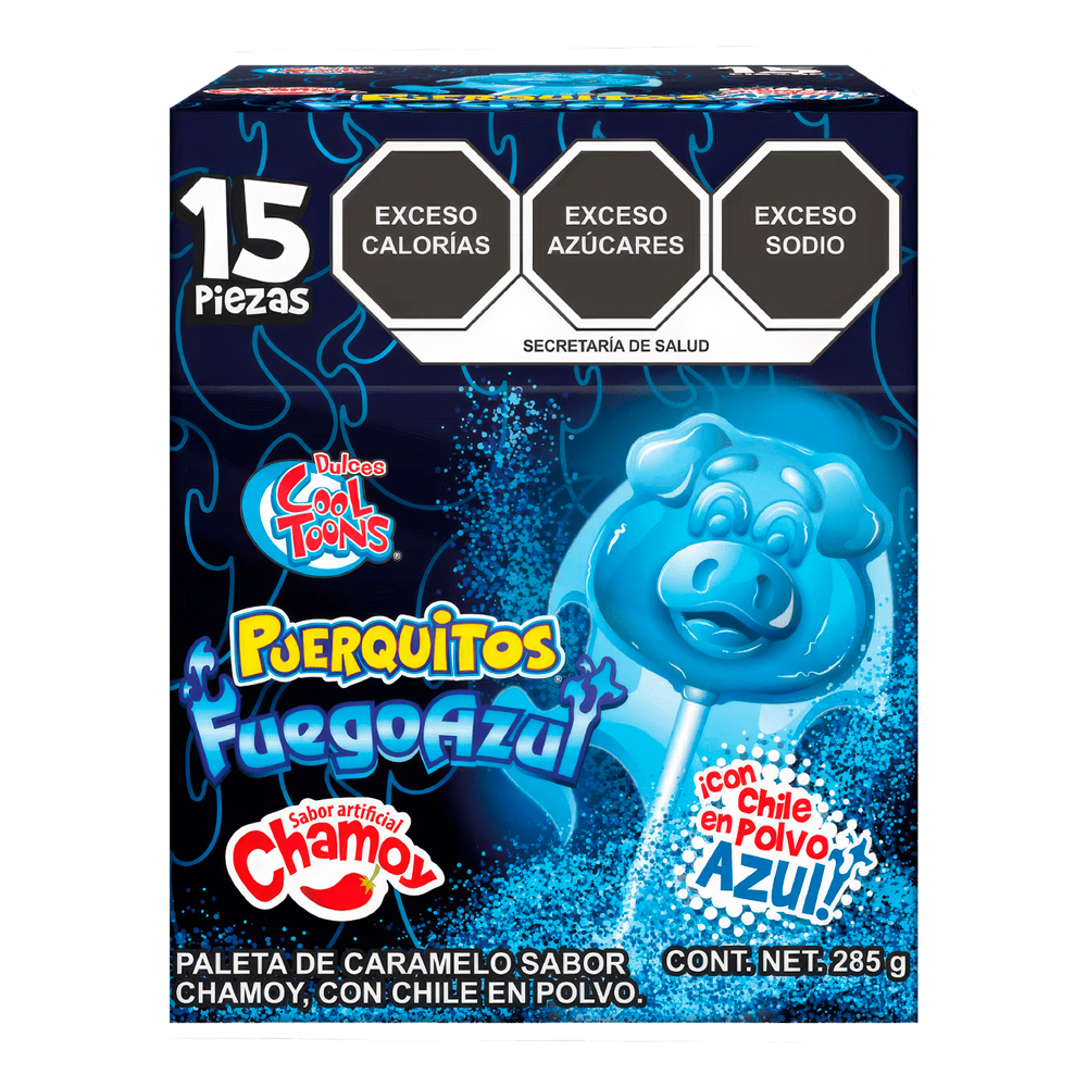 PAL. PUEQUITOS FUEGO AZUL 24/15 PZA