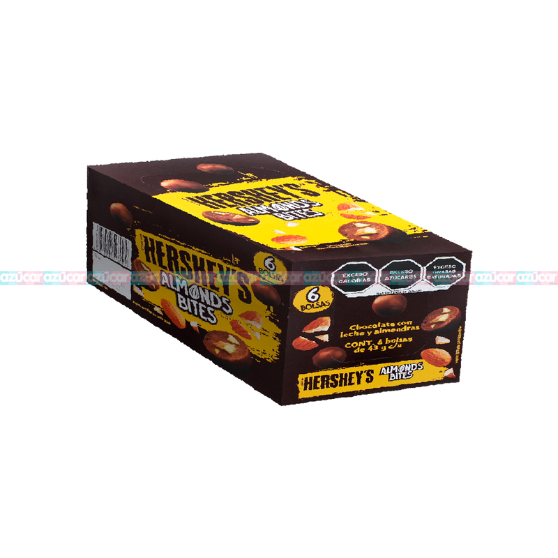 HERSHEY BITES ALMONDS 6/6 43G