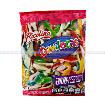 GOMILOCAS GUSANOS BICOLOR 10/1K