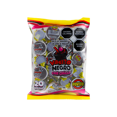 VASO NEGRO C/CHICLE 30/20