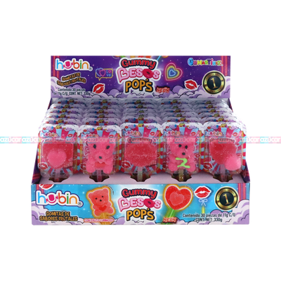 GUMMY FRUTITAS, BESOS POPS 16/30PZA