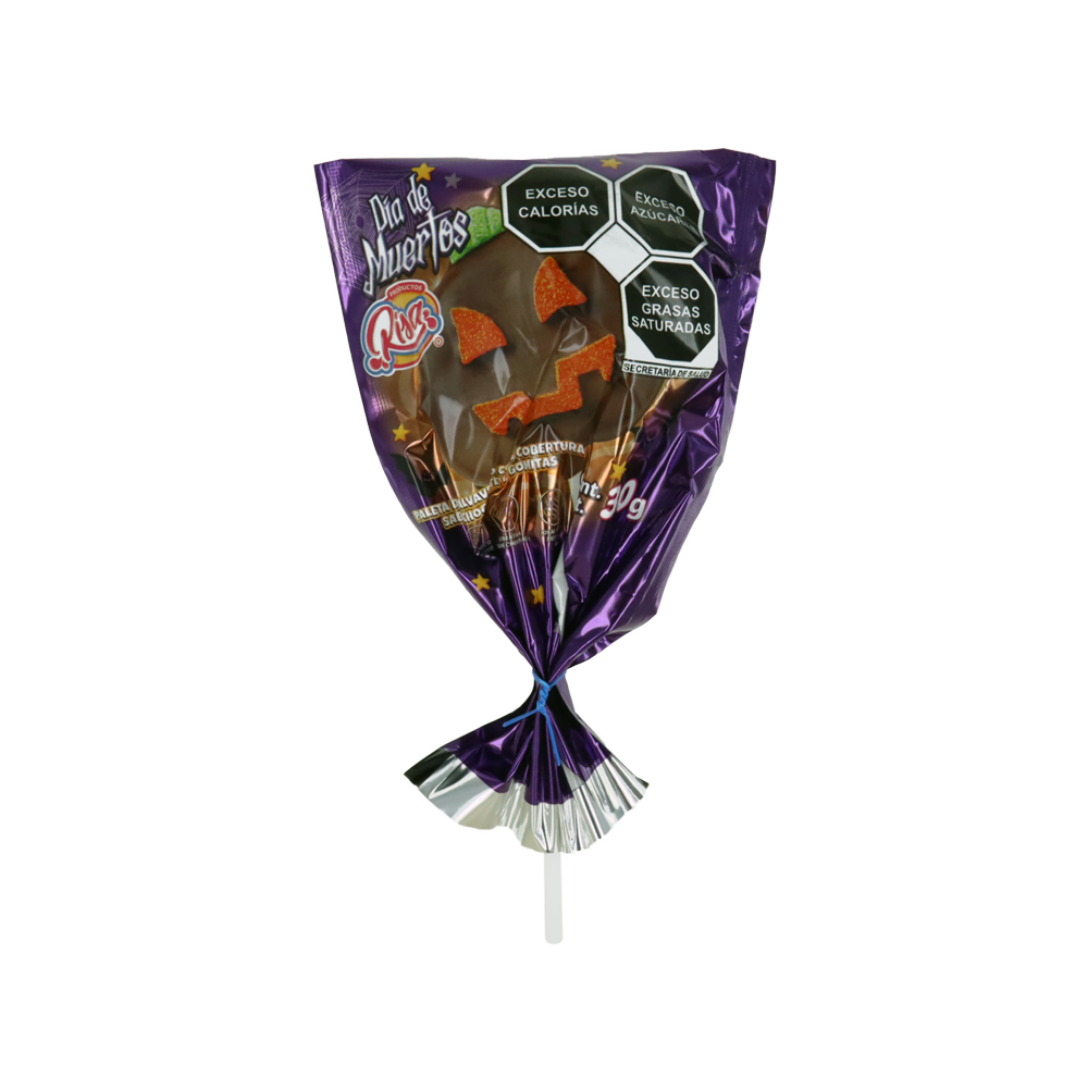 PALETA RISA MUERTOS CHOCO 8/15PZ