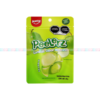 PEELERZ GOMITAS MANZANA  6/8 PZA