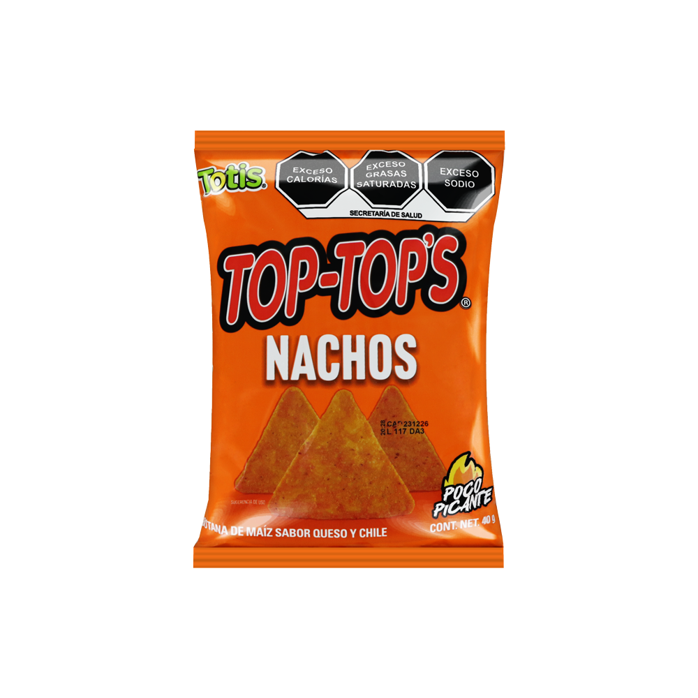 TOP TOP NACHO 40GRS /30 PZA