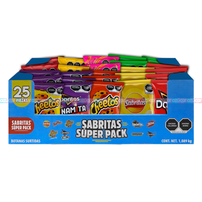 SABRITAS SUPER PACK 25