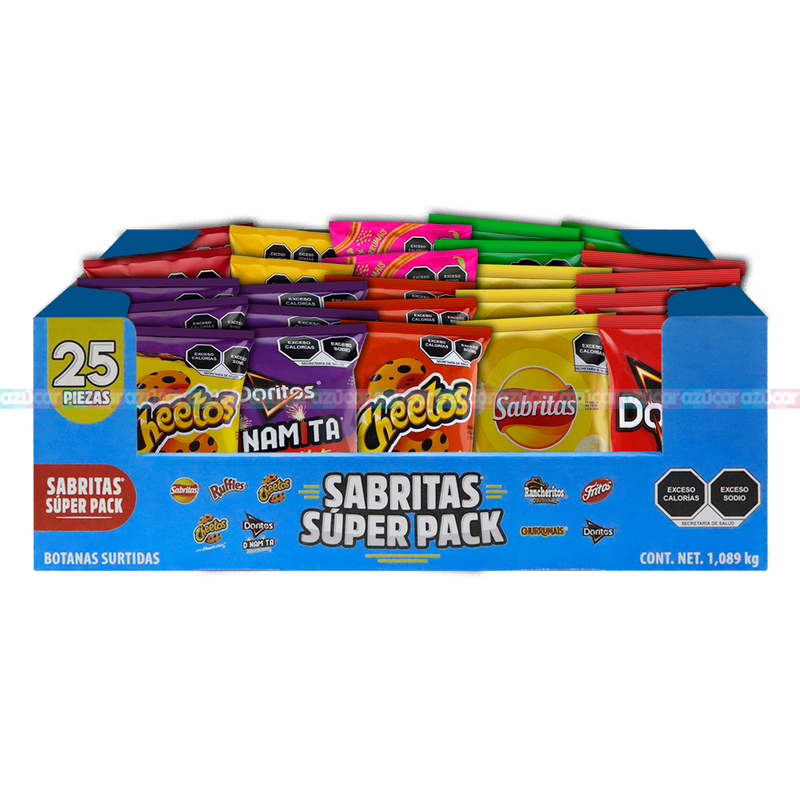 SABRITAS SUPER PACK 25