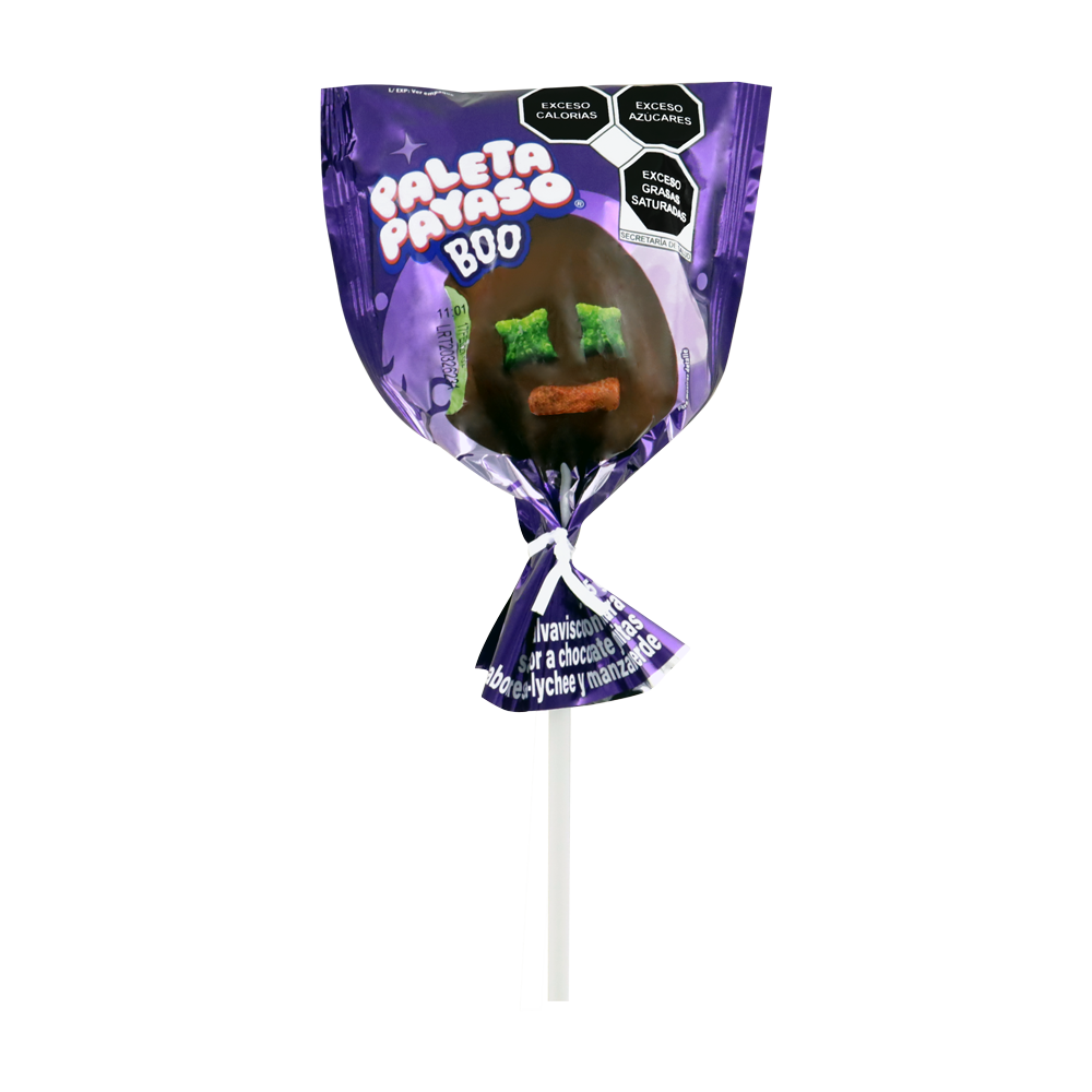 PALETA PAYASO HALLOWEEN 12/10PZ