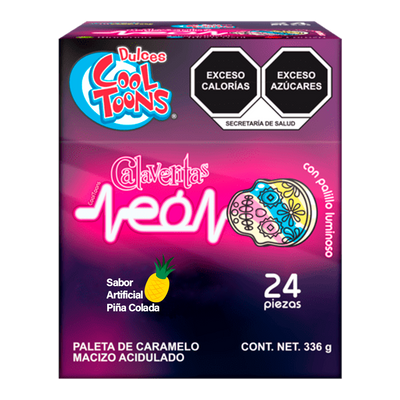 CALAVERA NEON 24/24PZA