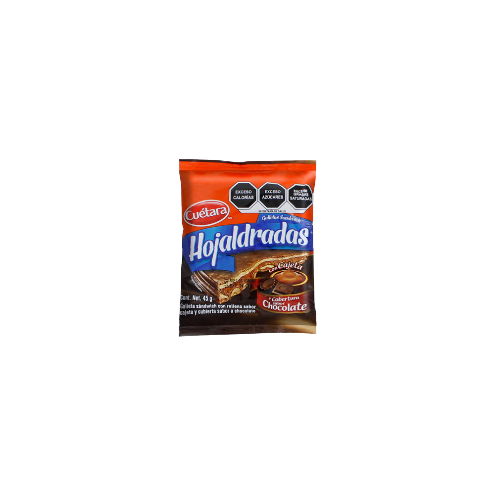HOJALDRADA CAJETA CHOC 45G C/100