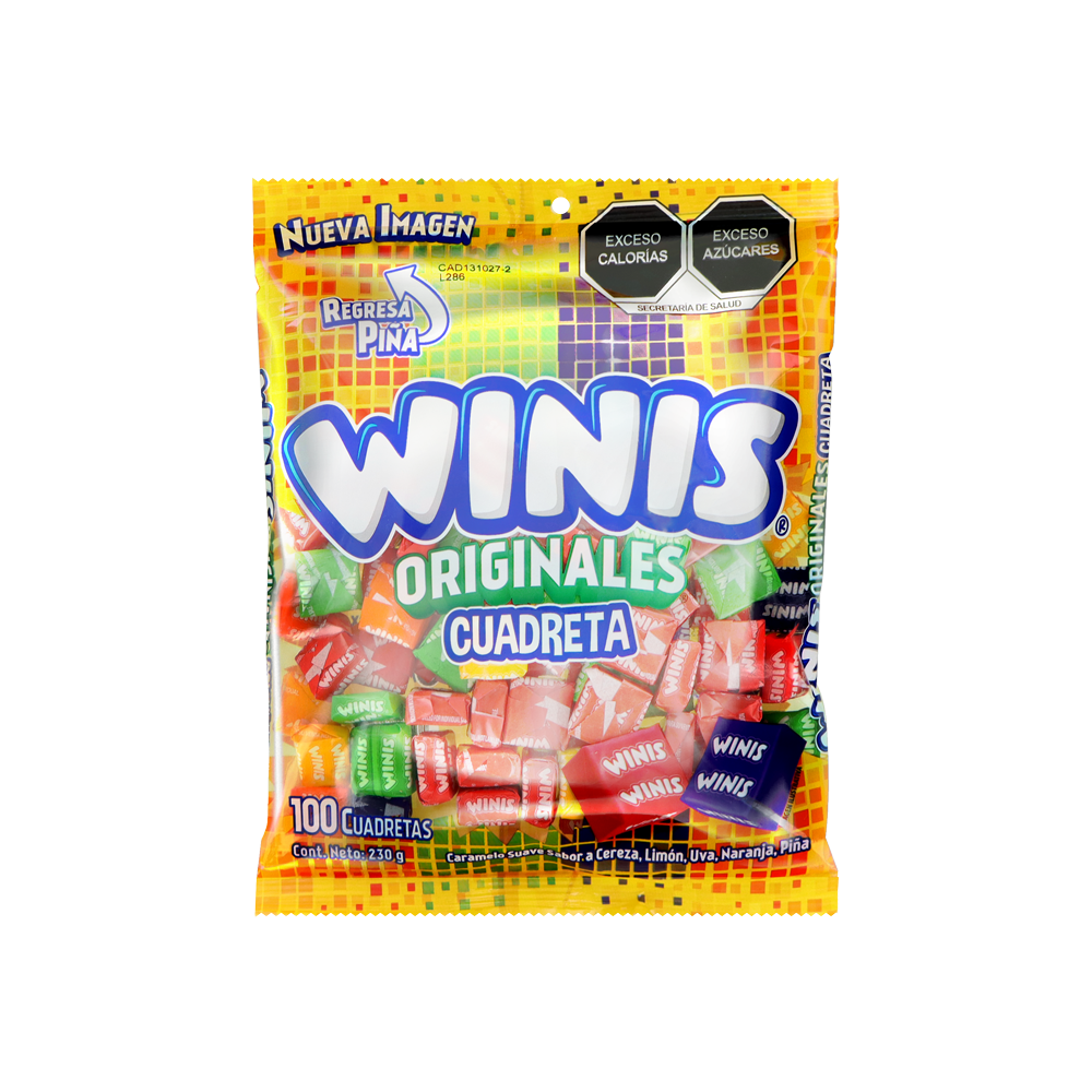 WINIS ORIGINAL CUADRETA 24/100 PZA
