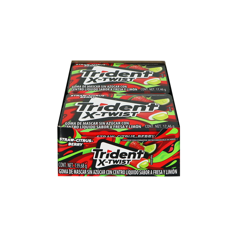 TRIDENT X TWIST FRESA LIMON 18/8