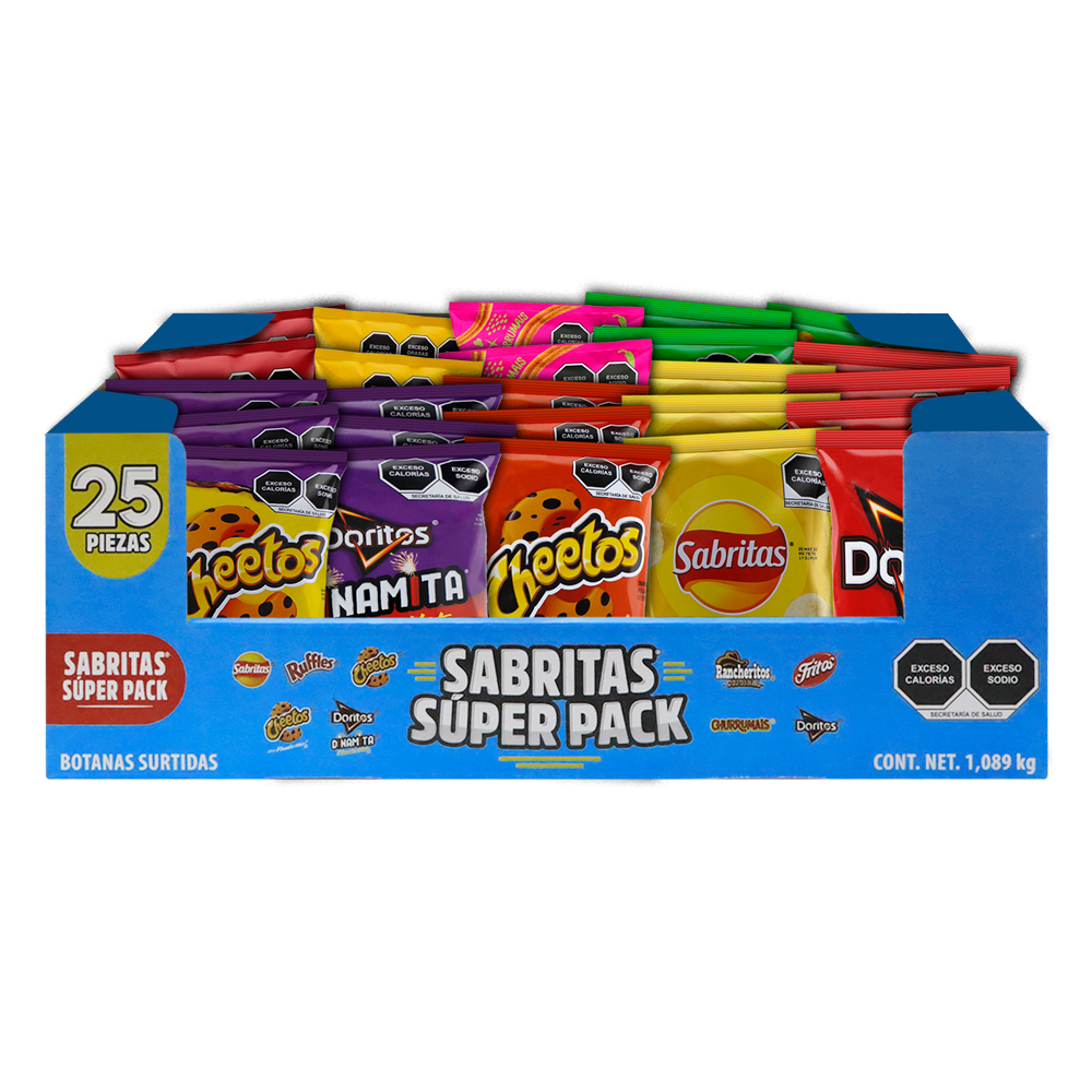 SABRITAS SUPER PACK 25