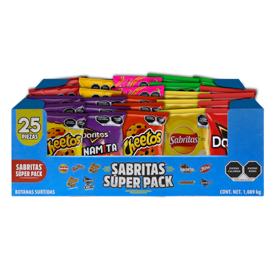 SABRITAS SUPER PACK 25