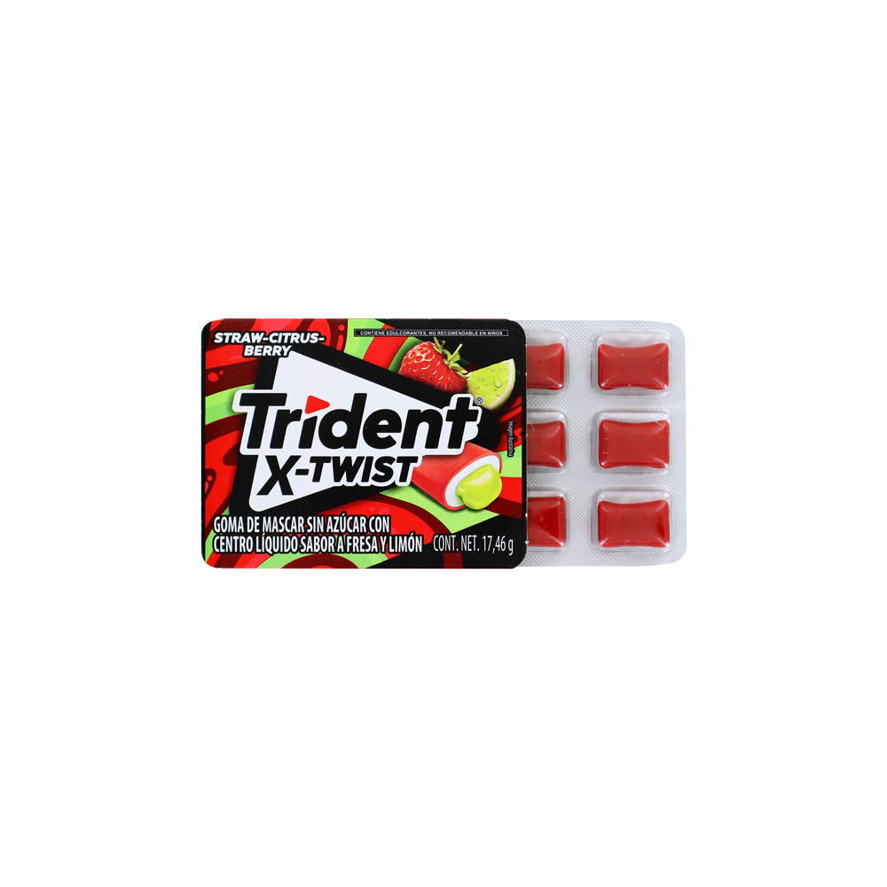 TRIDENT X TWIST FRESA LIMON 18/8
