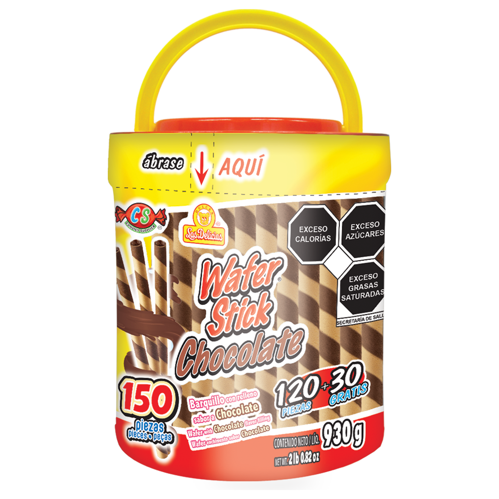 WAFER STICK CHOC 6/180