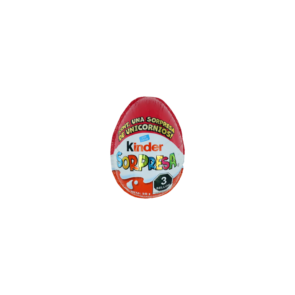 KINDER NIÑA LEI/UNICORNIO  T-8 12/8pzs