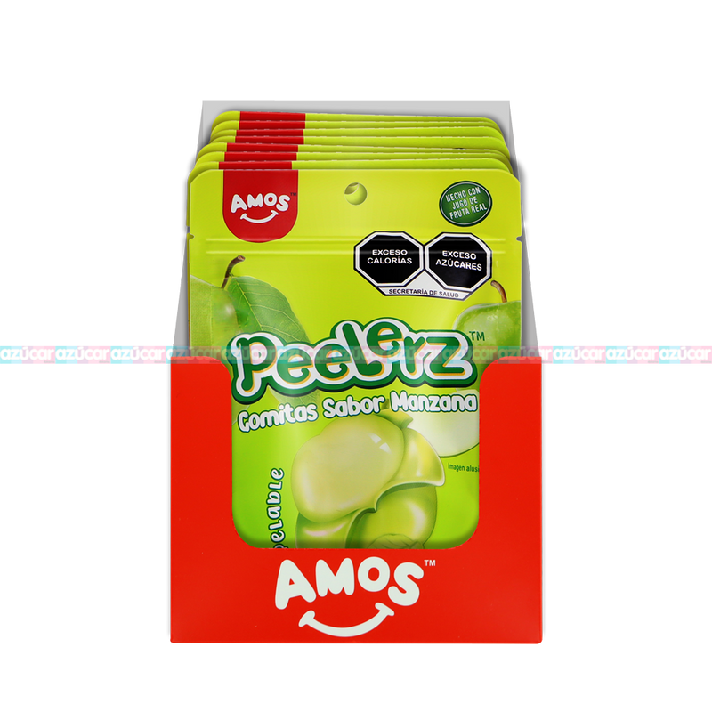 PEELERZ GOMITAS MANZANA  6/8 PZA