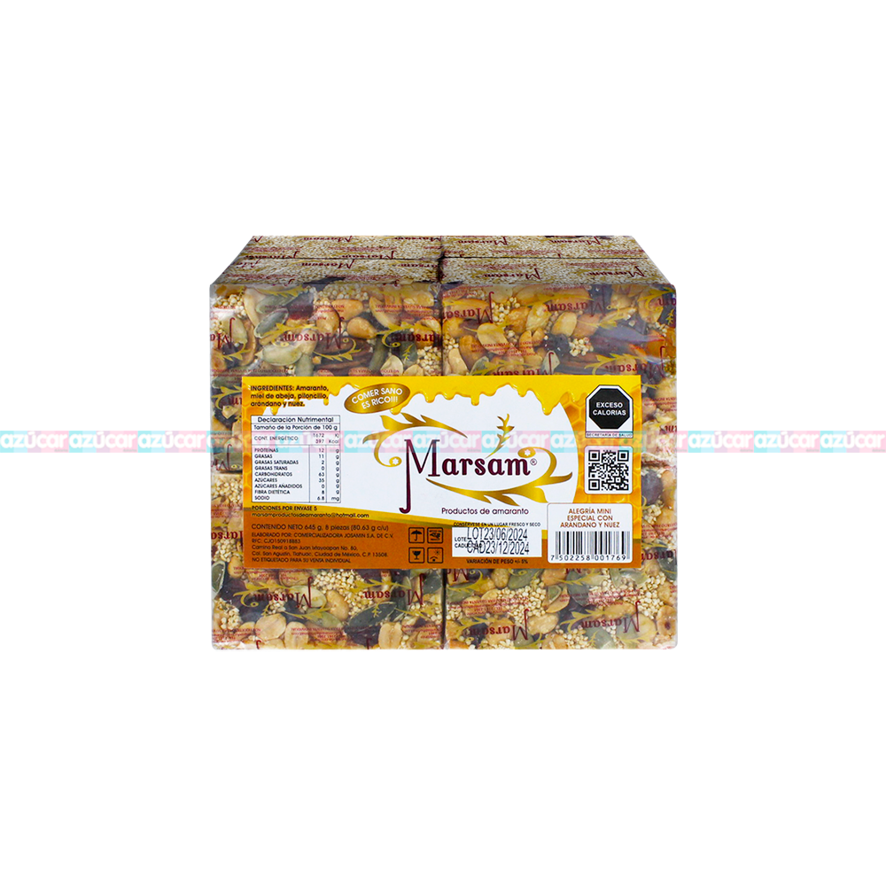 ALEG MINI ARANDANO NUEZ 12/8