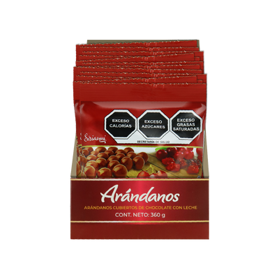 ARANDANOS C/CHOCOLATE 6/12/30GRS