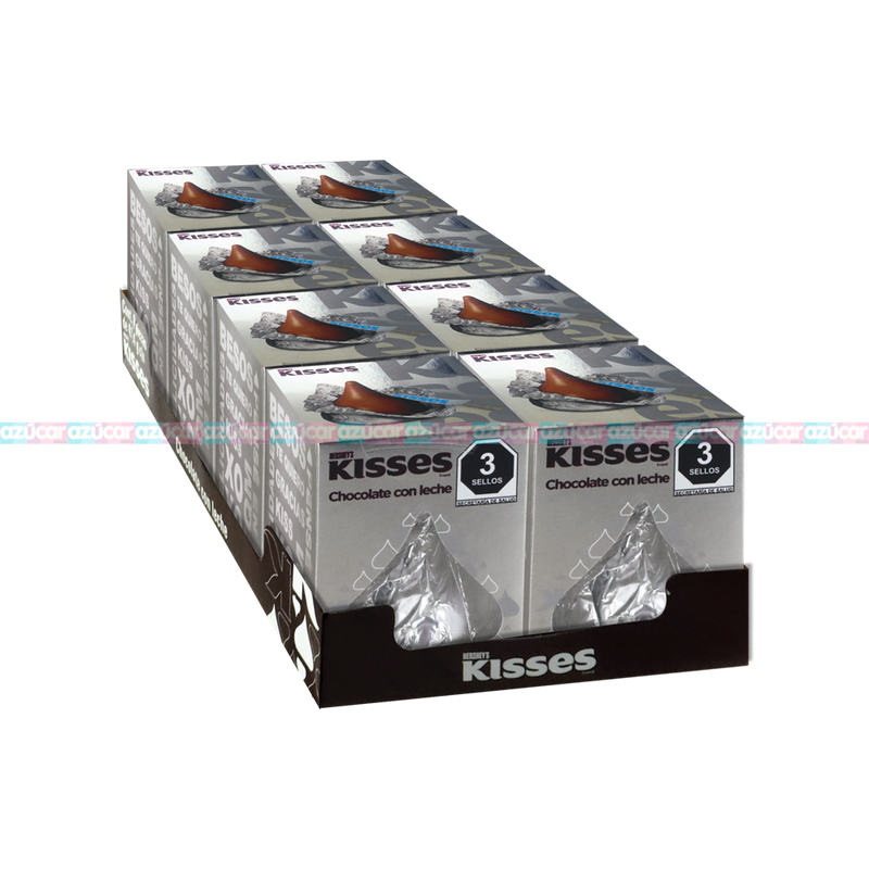 KISSES JR LECHE 4/8PZA