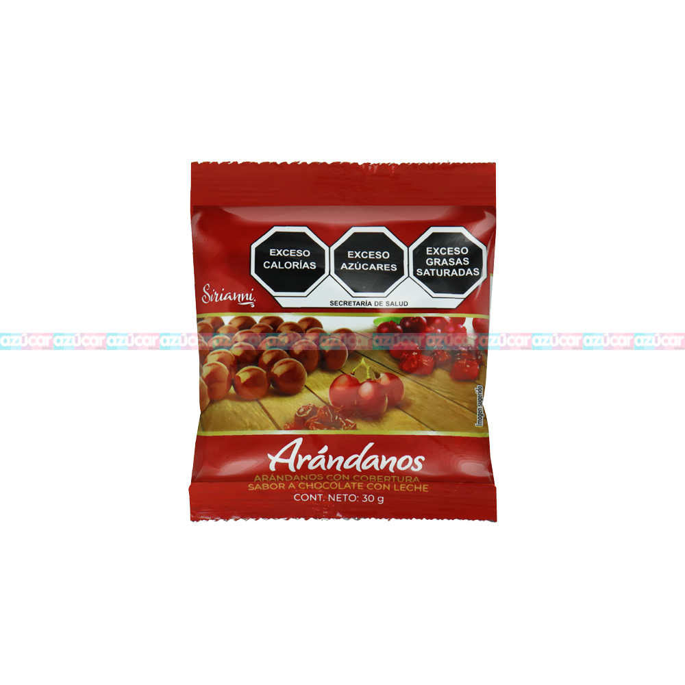 ARANDANOS C/CHOCOLATE 6/12/30GRS