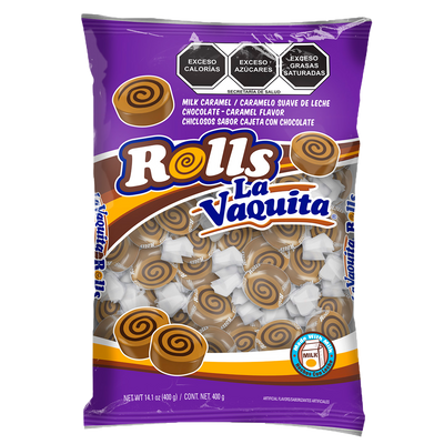 ROLLS VAQUITA CHOC 20/400 GRS