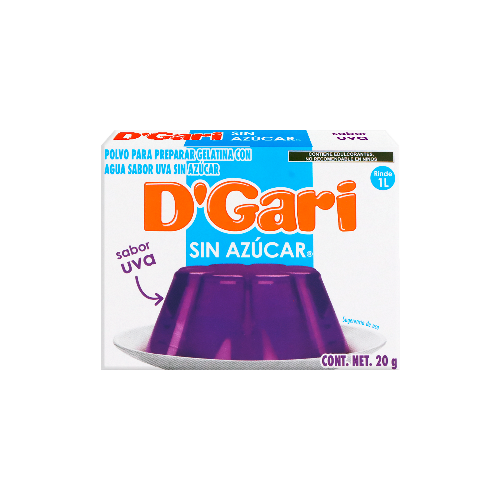 GARI SIN AZUCAR UVA 24/20GR