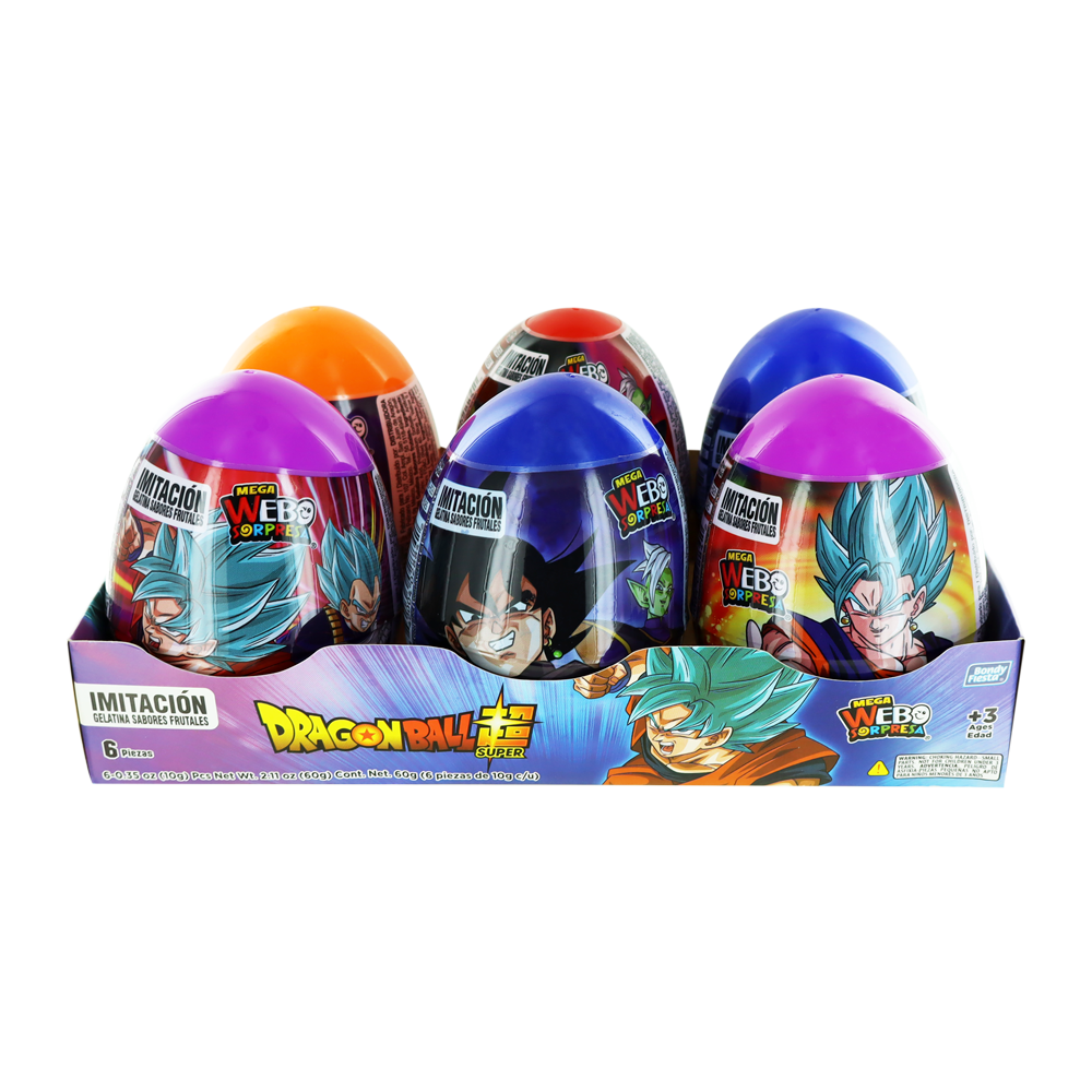 MEGA HUEVO DRAGON 12/6 PZS