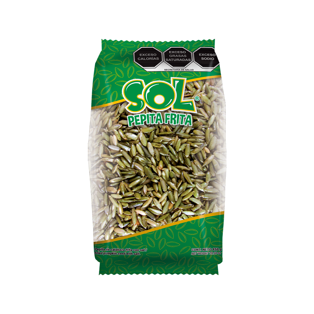 SOL PEPITA PELADA FRITA 18/850 GRS