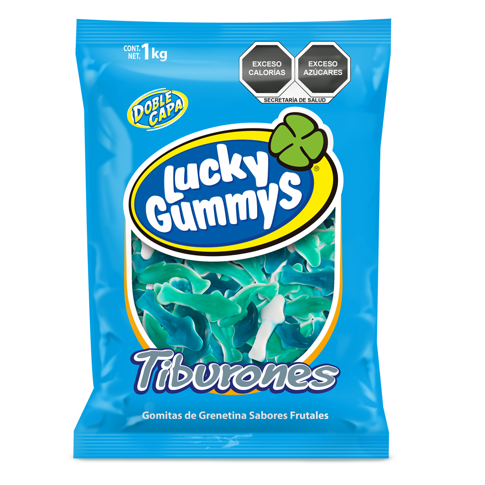 LUCKY GUMMYS TIBURONES 8/1 Kg
