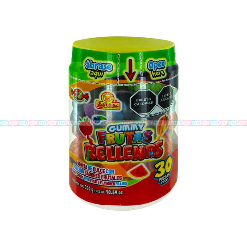 GUMMY FRUTAS RELLENAS 12/30PZA