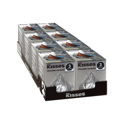 KISSES JR LECHE 4/8PZA