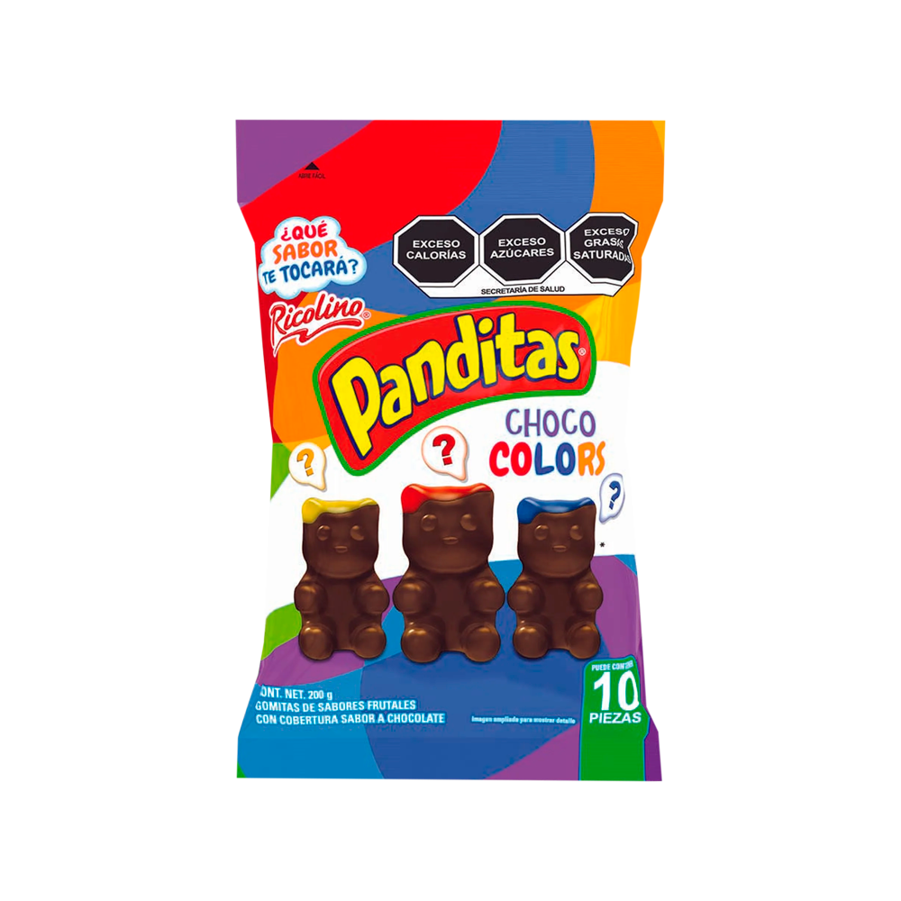 PANDITAS CHOCO COLORS 8/10PZA
