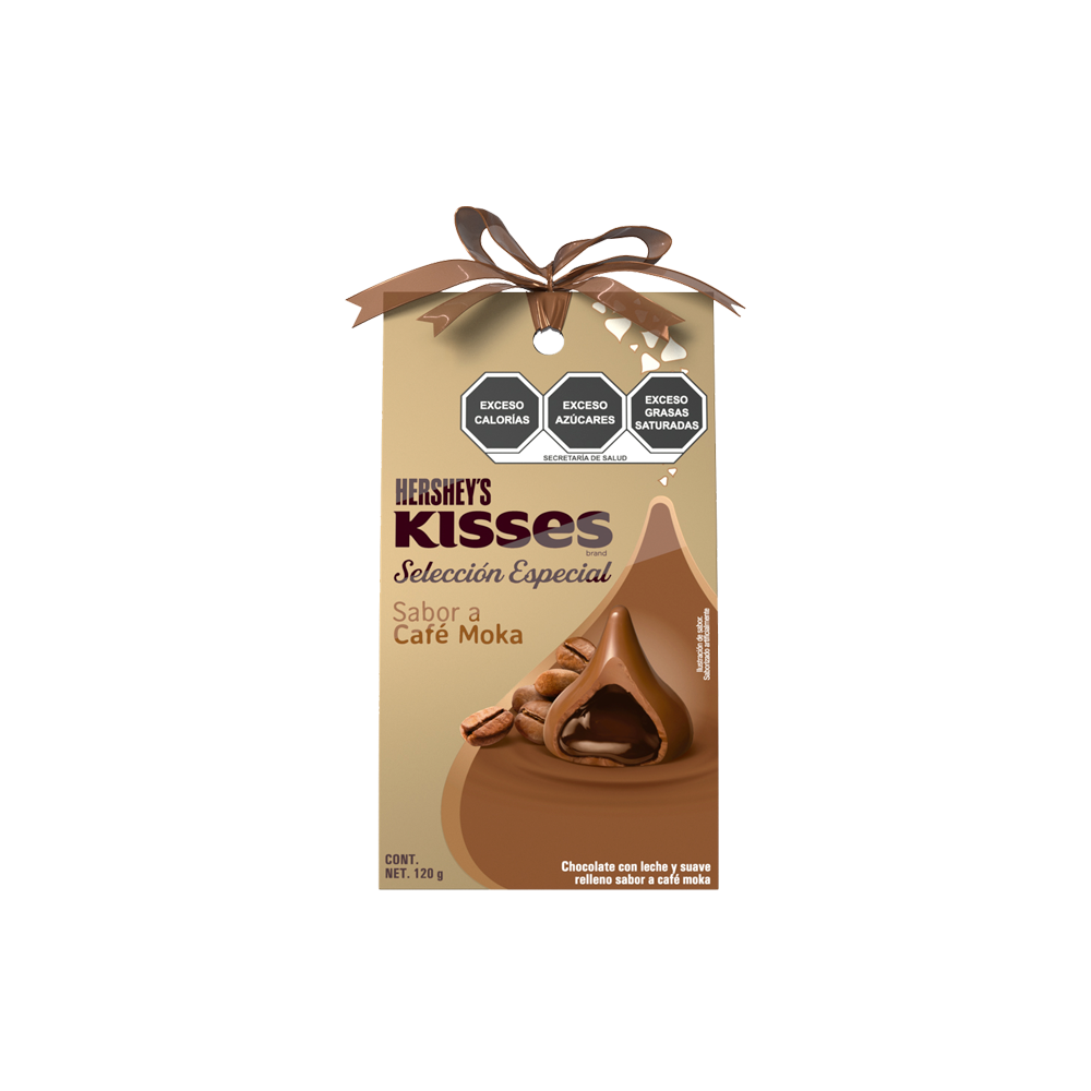 KISSES SEL ESP CAFE MOKA 6/120 GRS
