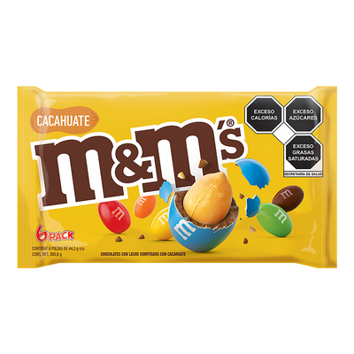 M&M CACAHUATE 32/6