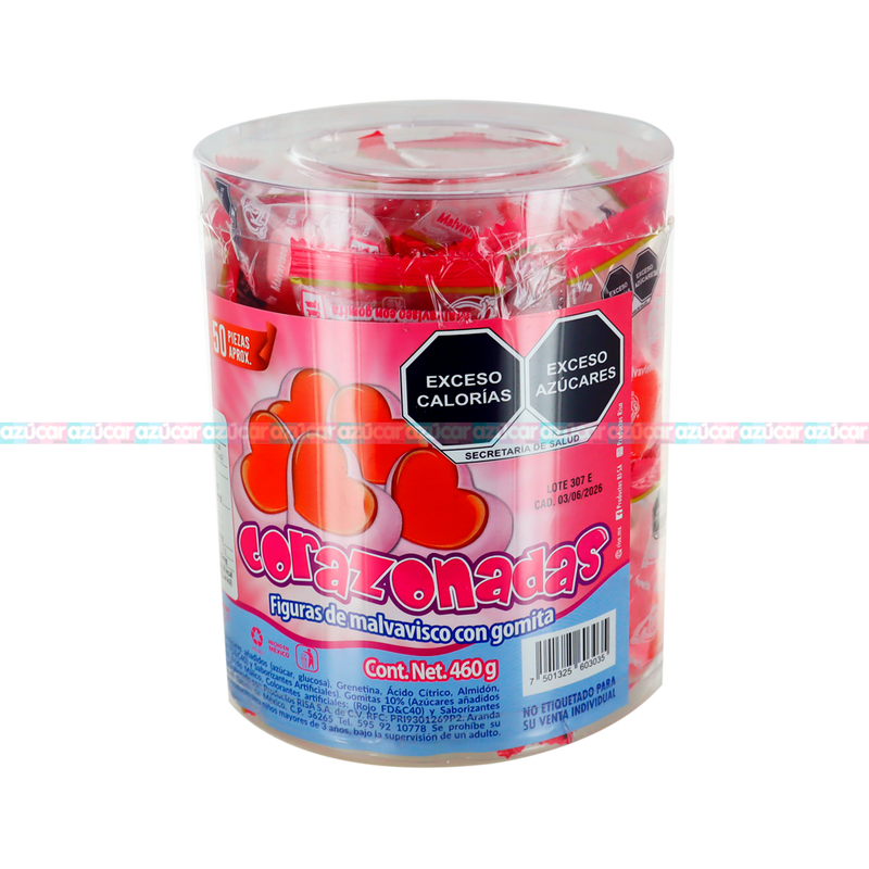 RISA EST. CORAZONADAS 460GRS 12/50