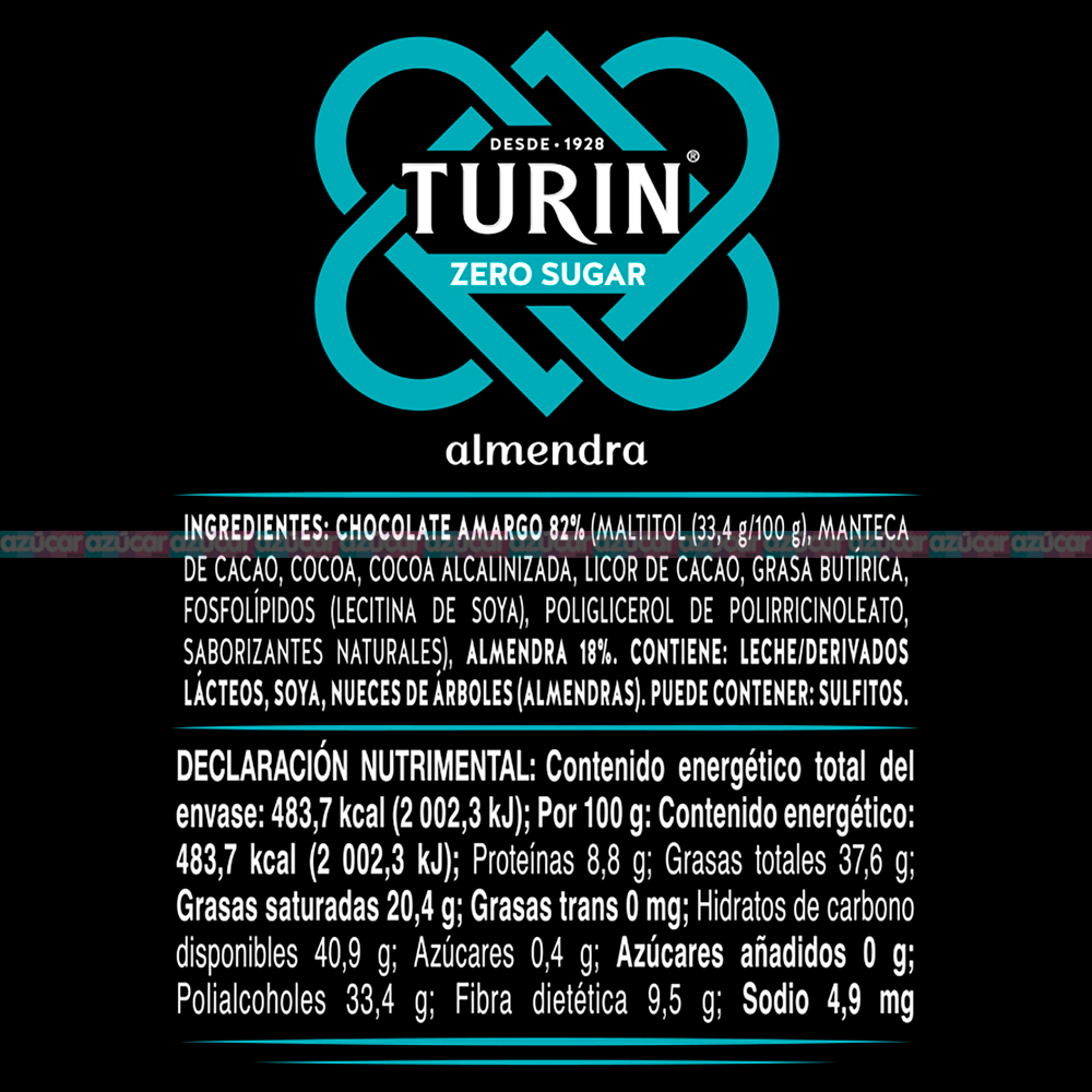 TAB ALMENDRA ZERO SUGAR 16/100 G