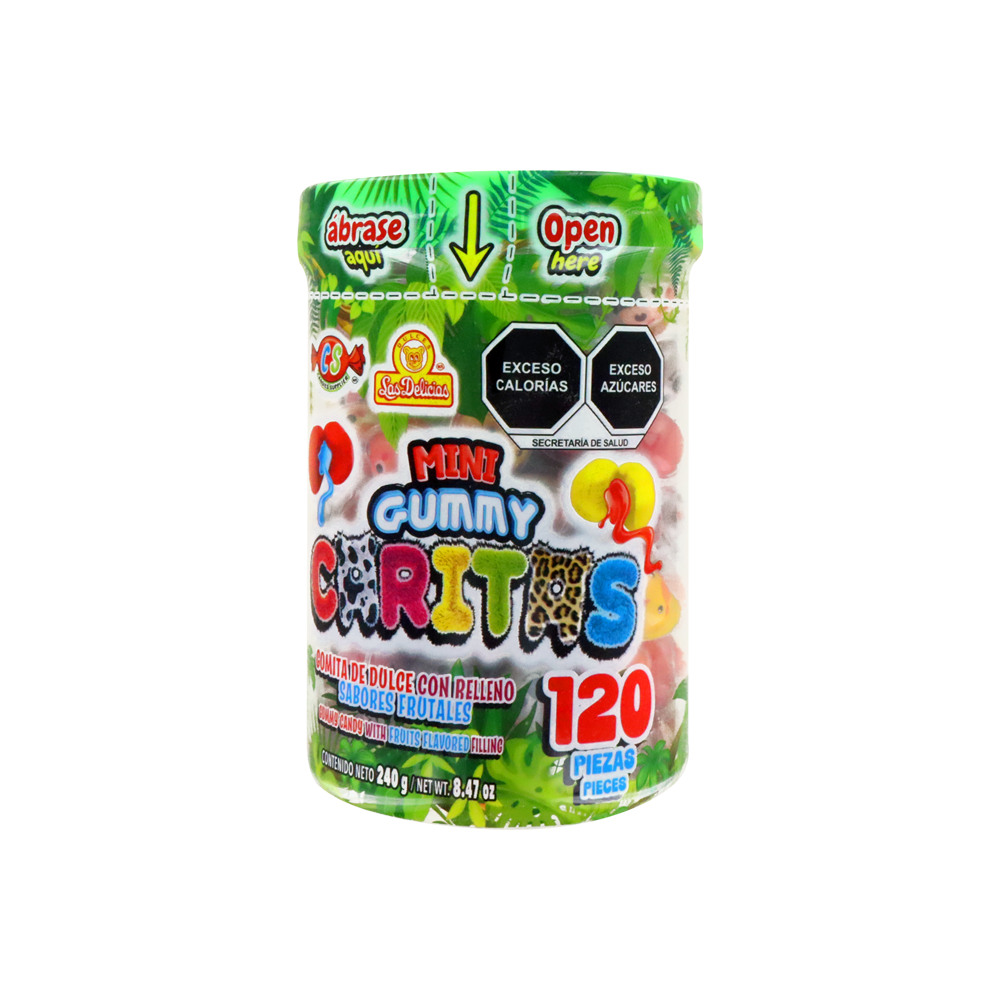 MINI GUMMY CARITAS 18/120PZA