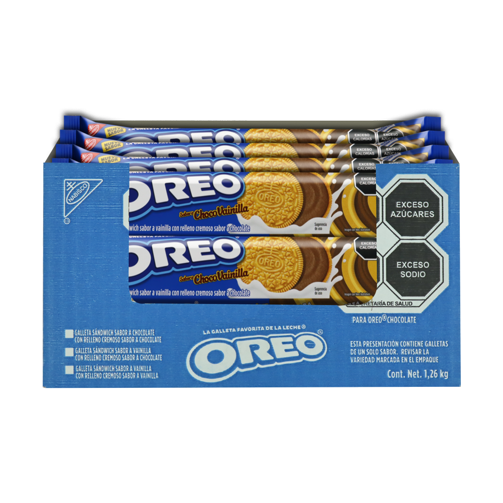 OREO CHOCOVAINILLA 12/105G