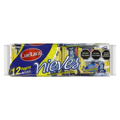 NIEVES VAINILLA 17GRS 10/12PZA