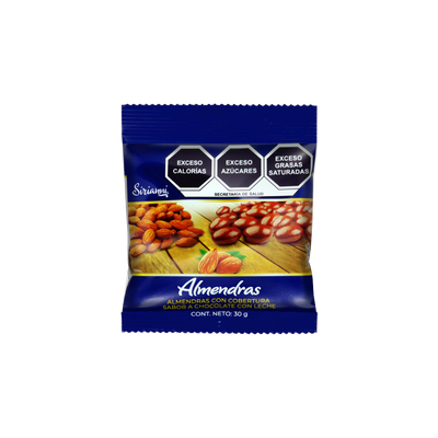 ALMENDRA C/CHOCOLATE 6/12/30 GRS