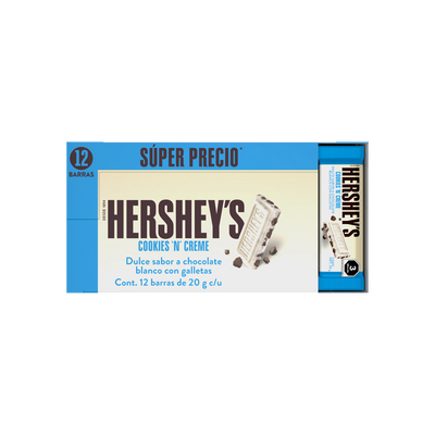 HERSHEY COOKIES 20GRS 12/12  240GRS