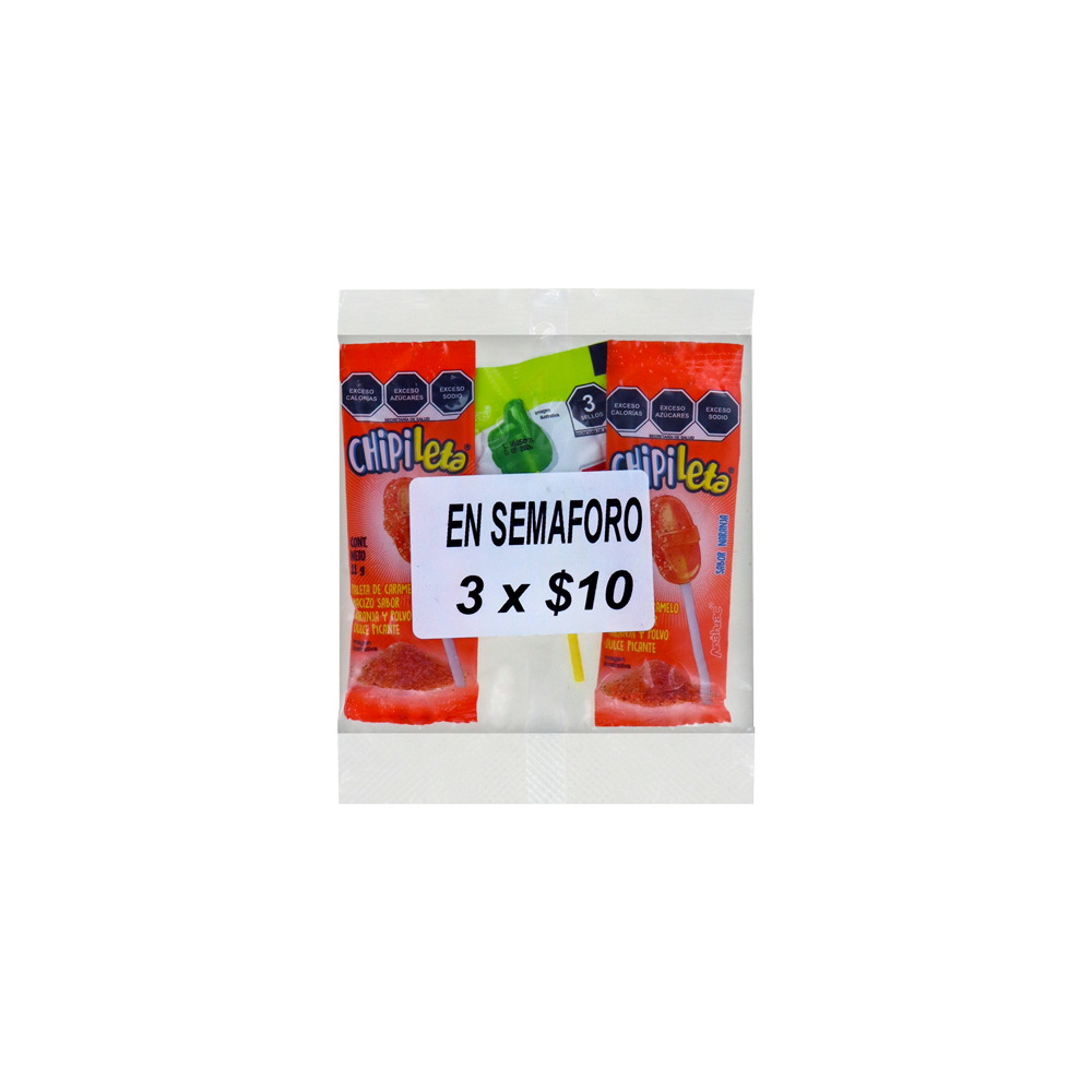 CHIPILETA SEMAFORO 50/3