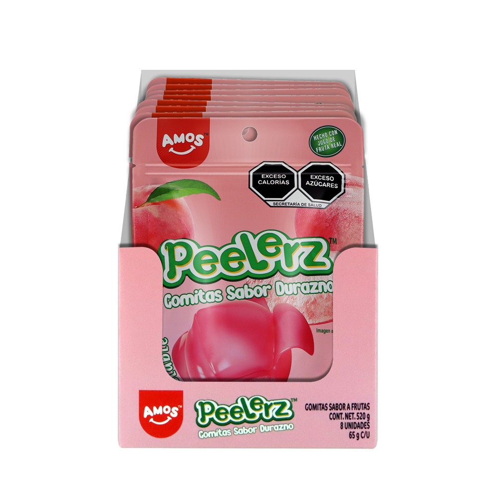 PEELERZ GOMITAS DURAZNO 6/8 PZA
