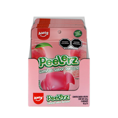 PEELERZ GOMITAS DURAZNO 6/8 PZA