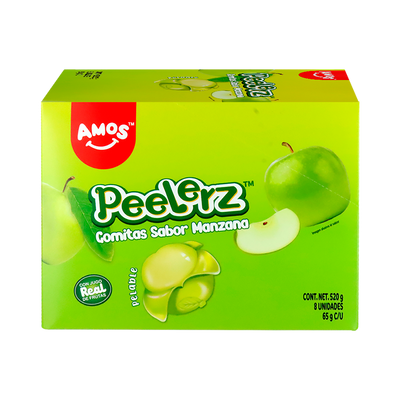 PEELERZ GOMITAS MANZANA  6/8 PZA
