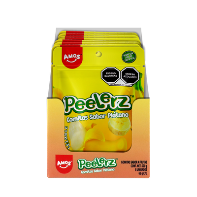 PEELERZ GOMITAS PLATANO 6/8 PZA